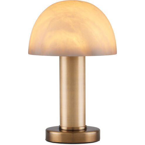 La Gravite 11 inch 60 watt Natural/Brass Table Lamp Portable Light