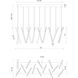 Chute LED 42 inch White Linear Pendant Ceiling Light