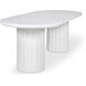 Eris 86.5 X 35.5 inch White Outdoor Dining Table