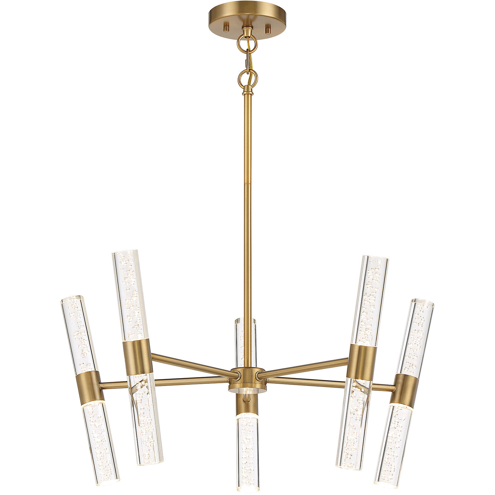 Arlon LED 26 inch Warm Brass Pendant Ceiling Light
