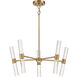 Arlon LED 26 inch Warm Brass Pendant Ceiling Light