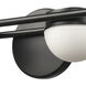 Nelly LED 31 inch Matte Black Vanity Light Wall Light in 4