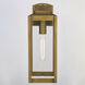 Kinzie LED 16.75 inch Vintage Brass Outdoor Wall