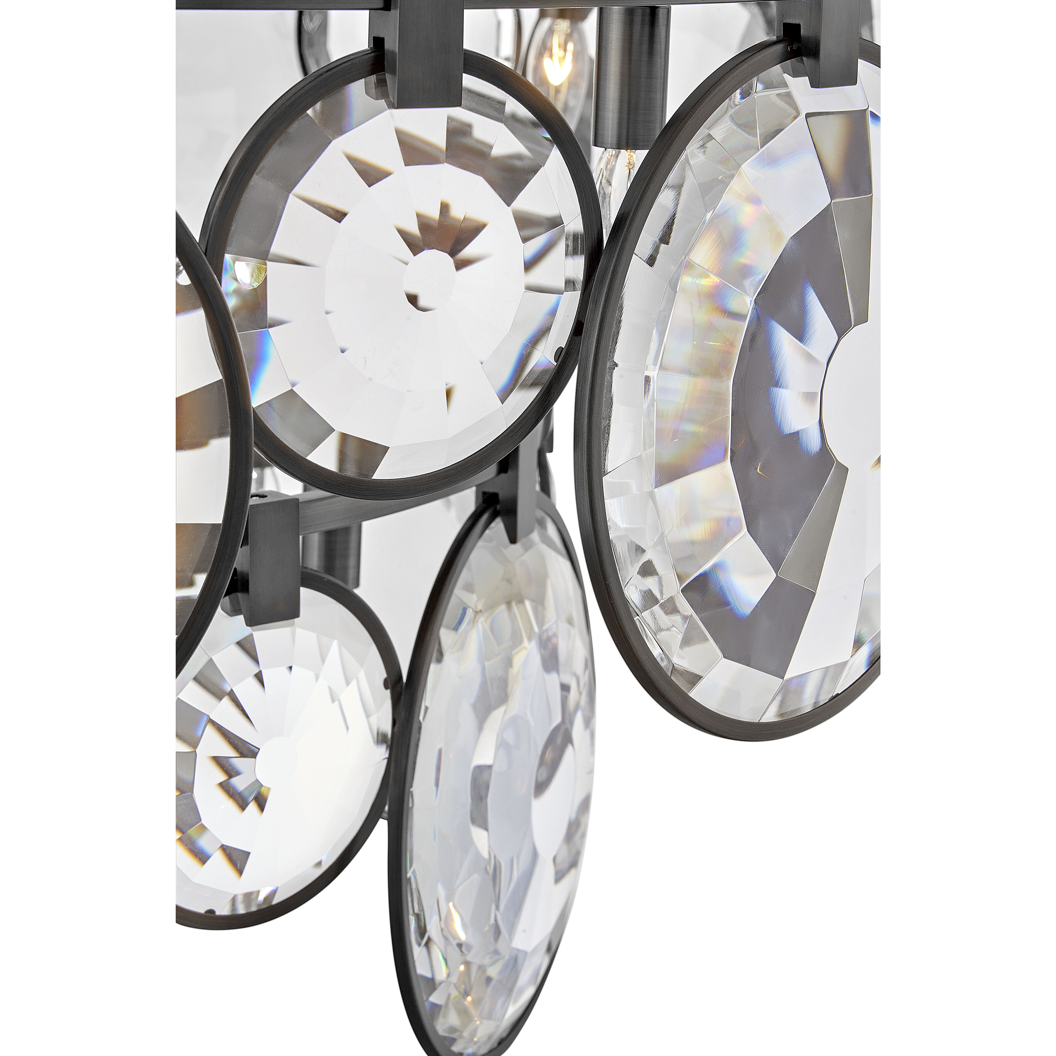 Nala LED 40 inch Black Chandelier Ceiling Light