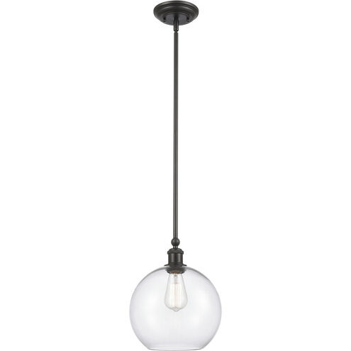 Ballston Concord LED 10 inch Matte Black Mini Pendant Ceiling Light in Clear