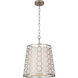 Ariel 3 Light 15 inch Polished Nickel Pendant Ceiling Light