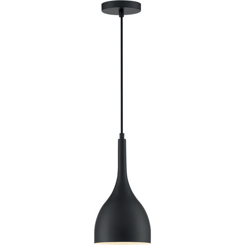 Bellcap 1 Light 7 inch Matte Black Pendant Ceiling Light