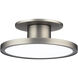 Twist-N-Lite LED 8 inch Brushed Nickel Semi-Flush Mount Ceiling Light, WAC Limited