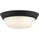 Edessa 2 Light 12 inch Black Flush Mount Ceiling Light