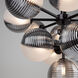 Bolla LED 24.5 inch Black Chandelier Ceiling Light