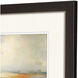 Silent Landscape Blue and Orange and White and Green Framed Art, Propac