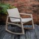 Sumba Oatmeal and Cerused Wheat Outdoor Rocking Chair