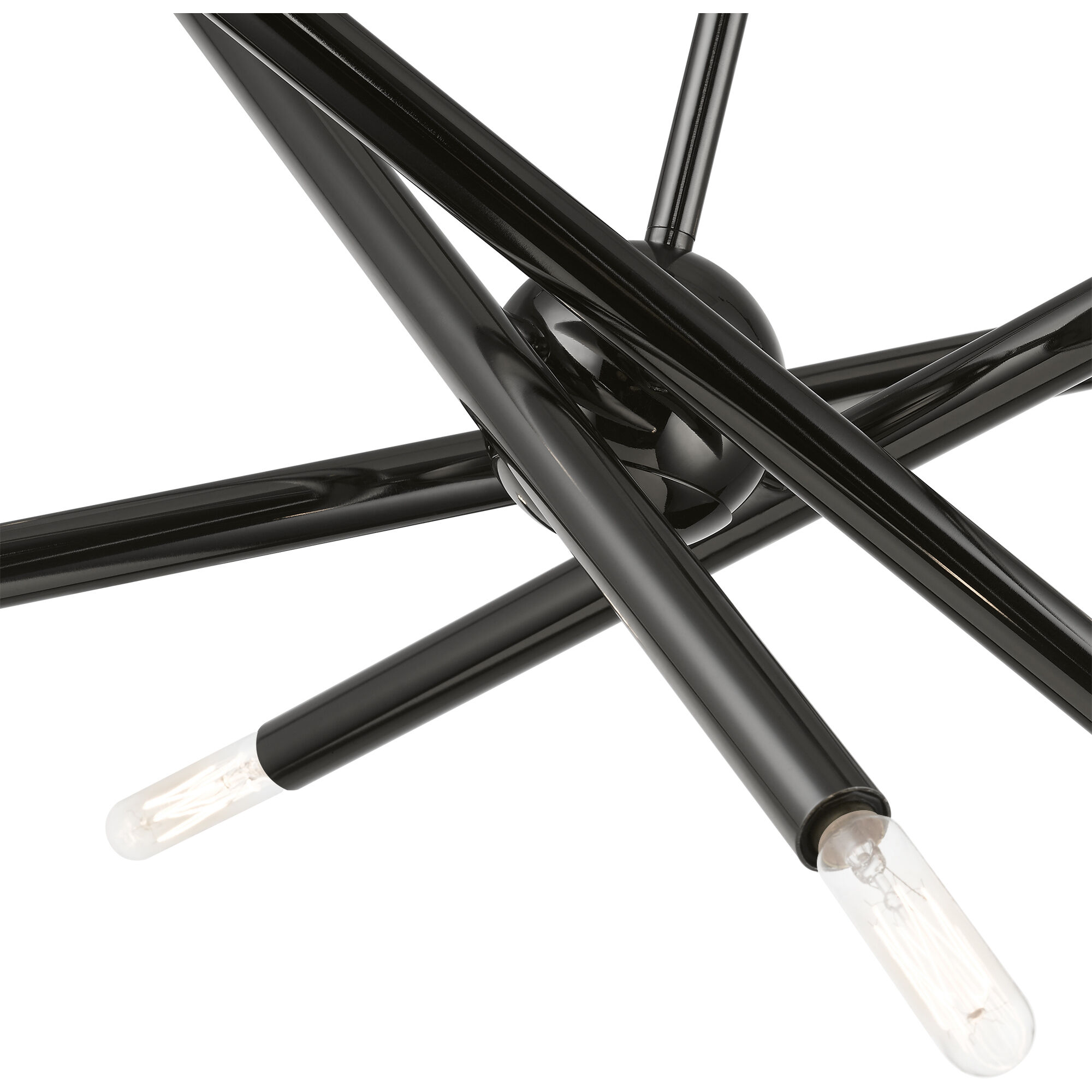 Soho 8 Light 32 inch Black Chrome Linear Chandelier Ceiling Light