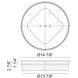 Circian LED 14.88 inch Matte Black Flush Mount Ceiling Light