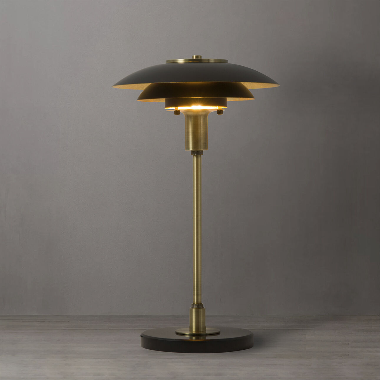 Rancho Mirage 22 inch 23.00 watt Matte Black and Weathered Brass Table Lamp Portable Light