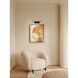 Mondrian 0 watt 15.75 inch Matte Black Interior Picture Light Wall Light