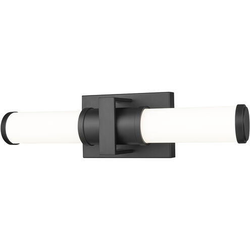 Idris LED 18.5 inch Matte Black Bath Vanity Wall Light