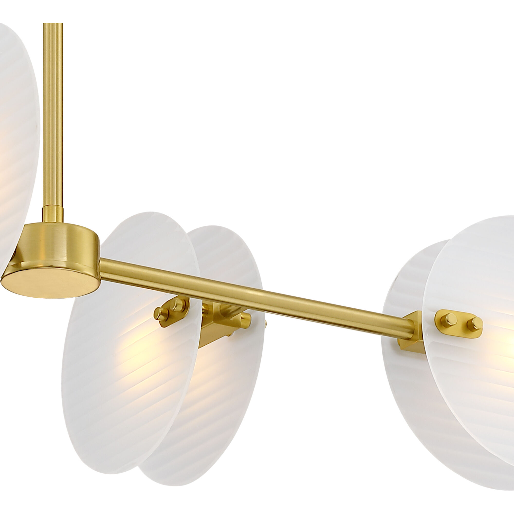 Sky Fall 4 Light 40 inch Brushed Gold Island Pendant Ceiling Light