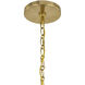 Wilkes 8 Light 36 inch Warm Brass Chandelier Ceiling Light