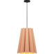 Olivia 1 Light 15.5 inch Black Pendant Ceiling Light in Rose/Ash, WEP Collection