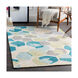 Rivera 36 X 24 inch Teal/Cream/Khaki/Olive/Medium Gray Rugs