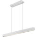 Hudson Linear Chandelier Ceiling Light in Brushed Nickel