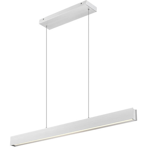 Hudson Linear Chandelier Ceiling Light in Brushed Nickel