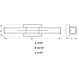 Fuller Park LED 22.5 inch Matte Black Bathroom Light Wall Light