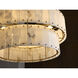 Simone LED 34.25 inch Burnished Gold Chandelier Ceiling Light, Drum