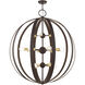 Modesto 16 Light 42 inch Bronze Foyer Chandelier Ceiling Light