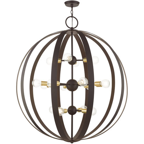 Modesto 16 Light 42 inch Bronze Foyer Chandelier Ceiling Light
