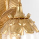 Chelsea House 1 Light 6 inch Antique Gold Leaf/Etched Clear Sconce Wall Light, Large