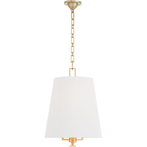 Karnes 3 Light 15 inch Aged Brass Pendant Ceiling Light