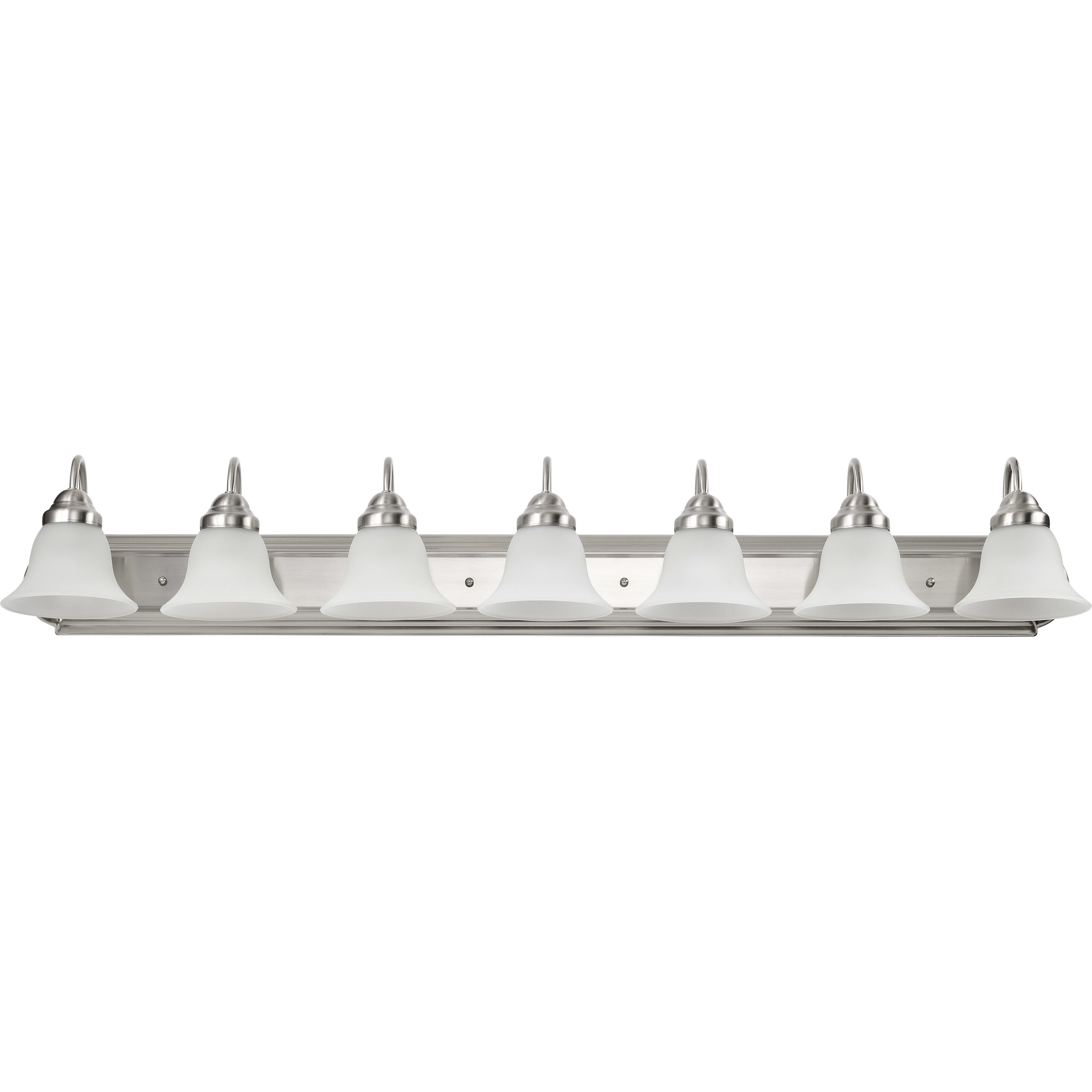 Ballerina 7 Light 48 inch Brushed Nickel Vanity Light Wall Light