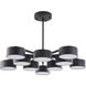Canada LED 38 inch Black LED Chandelier Ceiling Light