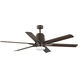 Arlo 60 inch Architectural Bronze Indoor/Outdoor Ceiling Fan, Progress LED
