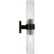 C&M by Chapman & Myers Geneva 2 Light 4.5 inch Aged Iron Bath Vanity Wall Sconce Wall Light