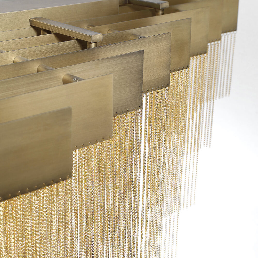 Bloomfield LED 28.5 inch Gold Chandelier Ceiling Light