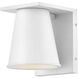 Coastal Elements Hans 1 Light 6.25 inch Textured White Outdoor Wall Mount