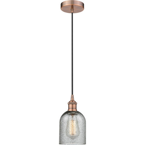Edison Caledonia LED 5 inch Antique Copper Mini Pendant Ceiling Light