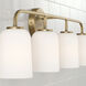 Lawson 4 Light 32.25 inch Aged Brass Vanity Light Wall Light
