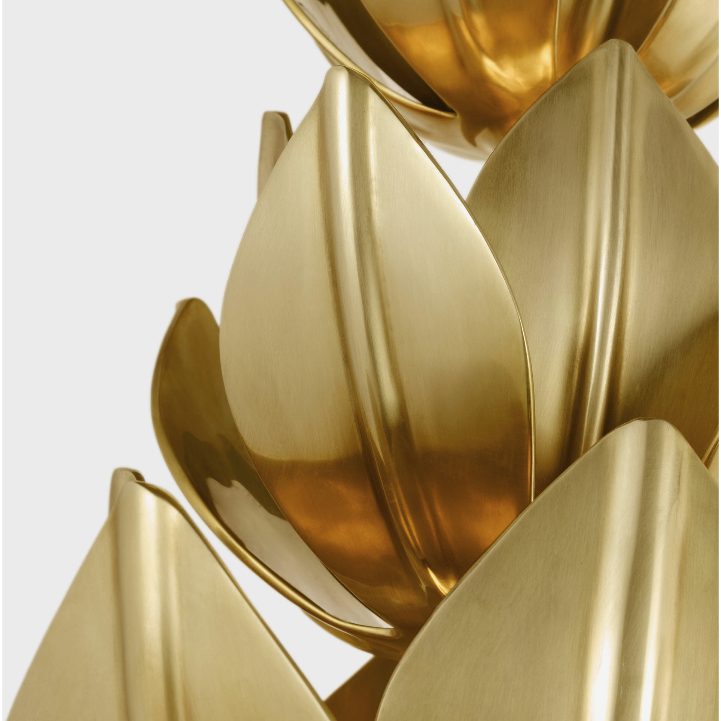 Julie Neill Alberto LED 10.5 inch Antique-Burnished Brass Three Tier Sconce Wall Light, Extra Large