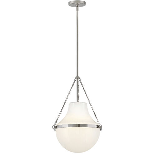 Collins 1 Light 15 inch Polished Nickel Pendant Ceiling Light, Medium