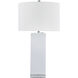 Minimalist 28 inch 60 watt White Table Lamp Portable Light