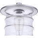 Canon 1 Light 14.13 inch Satin Aluminum Outdoor Post Mount