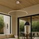 Rue 3 Light 21 inch Natural Black Outdoor Pendant