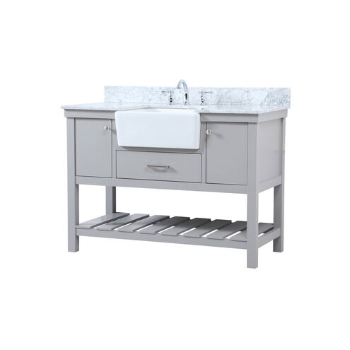 Clement 48 X 22 X 34 inch Grey Bathroom Vanity Cabinet