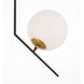 Ryland 1 Light 16 inch Black and Brass Pendant Ceiling Light