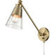 Albany 17.5 inch 60.00 watt Brushed Gold Swingarm Sconce Wall Light