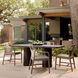 Gemini 72 X 30 inch Matte Carbon Outdoor Dining Table